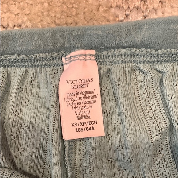 Green Victoria's Secret Intimate Shorts Pajama Bottoms - Picture 2 of 6